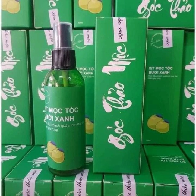 Xịt mọc tóc bưởi xanh giảm gãy rụng và thúc đẩy mọc tóc nhanh 100ml