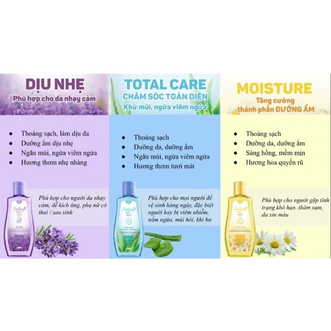 Dung dịch vệ sinh Dạ Hương Pharma Daily Fresh Moisture 145ml