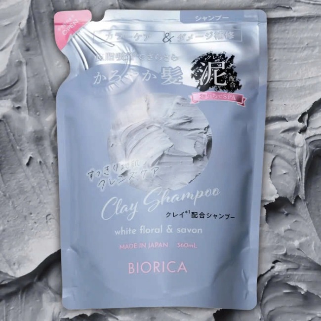 Dầu gội đất sét Biorica Clay White floral & Savon 360ml
