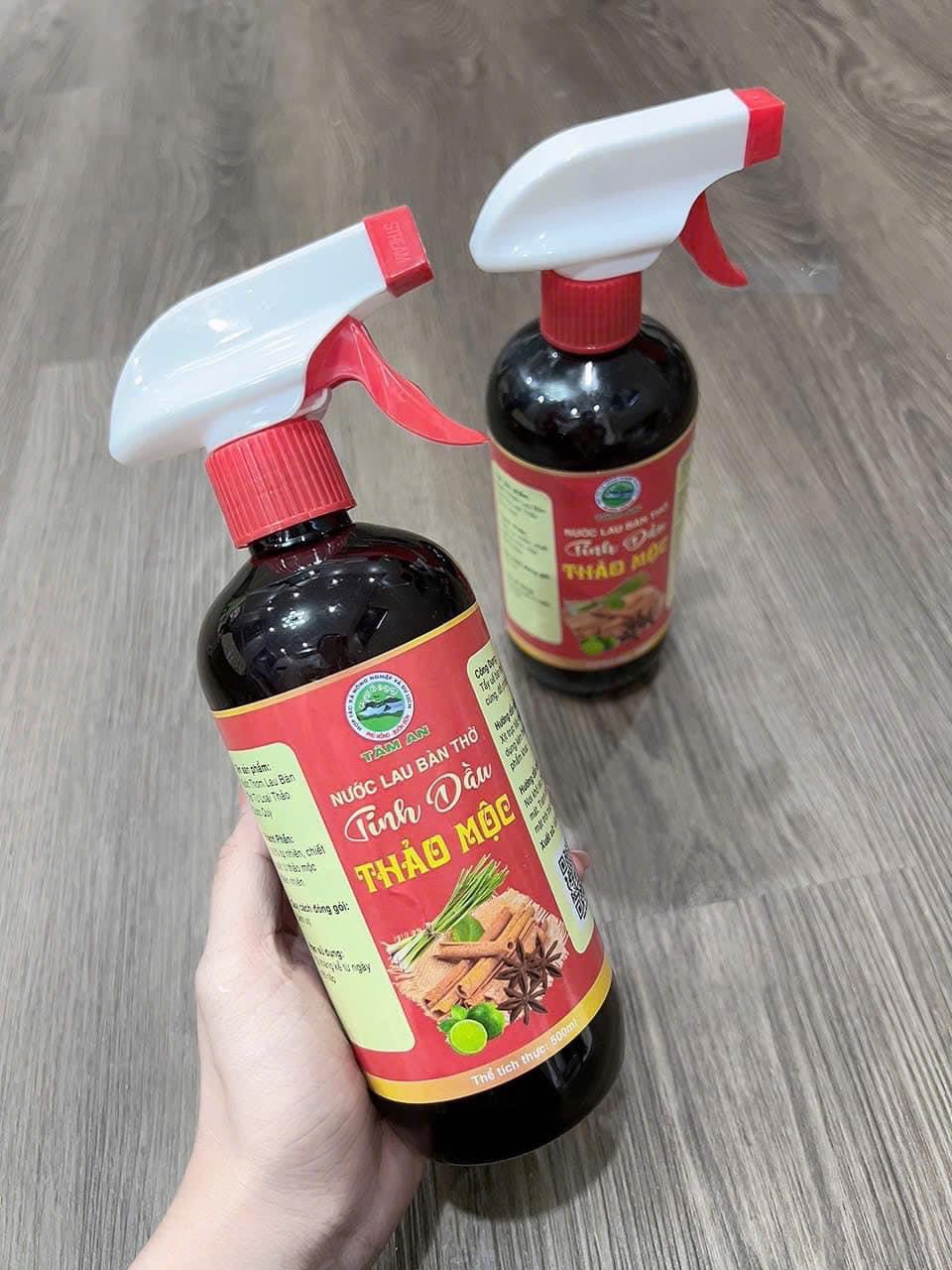 SKG5. Nước lau bàn thờ tinh dầu thao mộc Tâm An 500ml