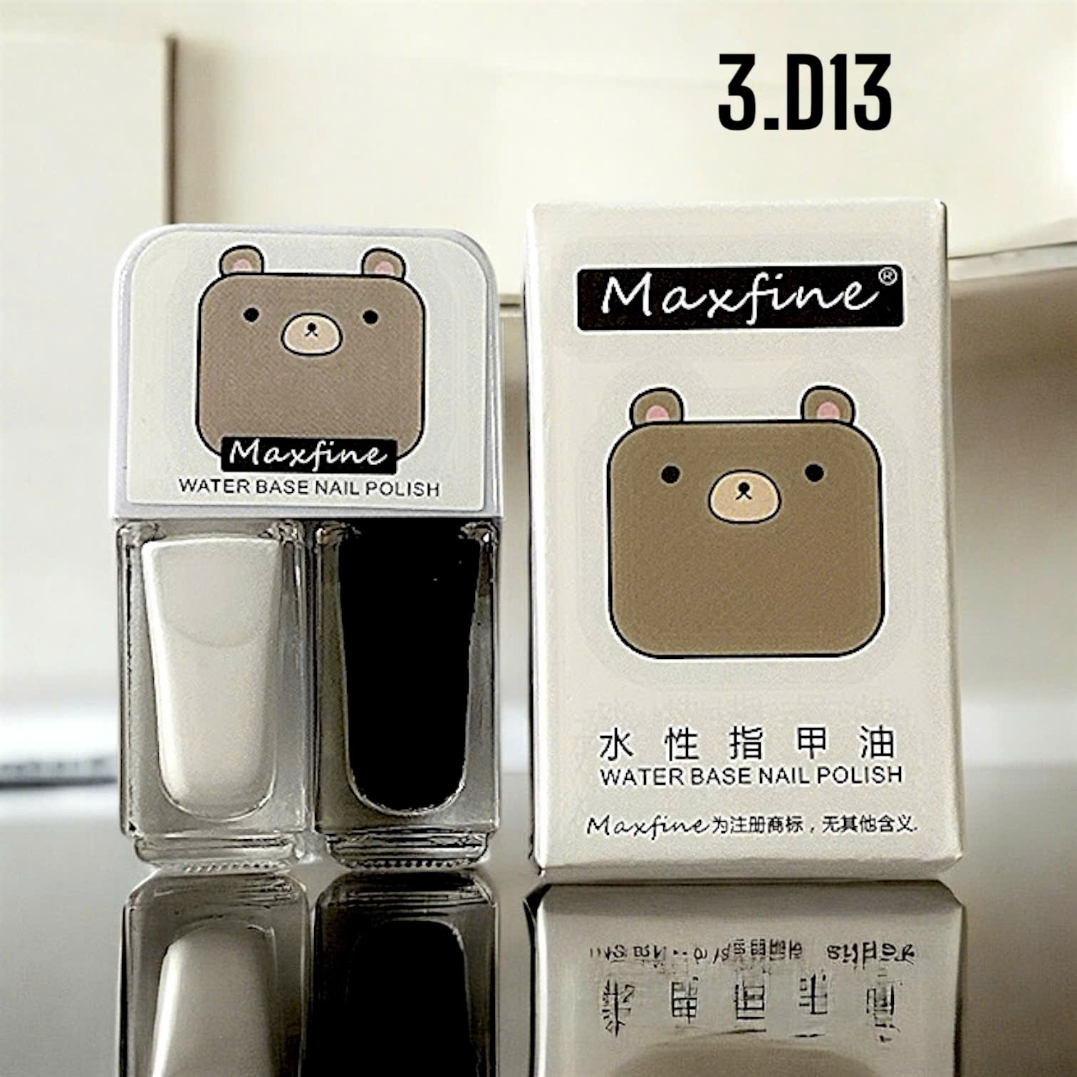 Combo 2 sơn móng tay MAXFINE 2in1 có thể lột