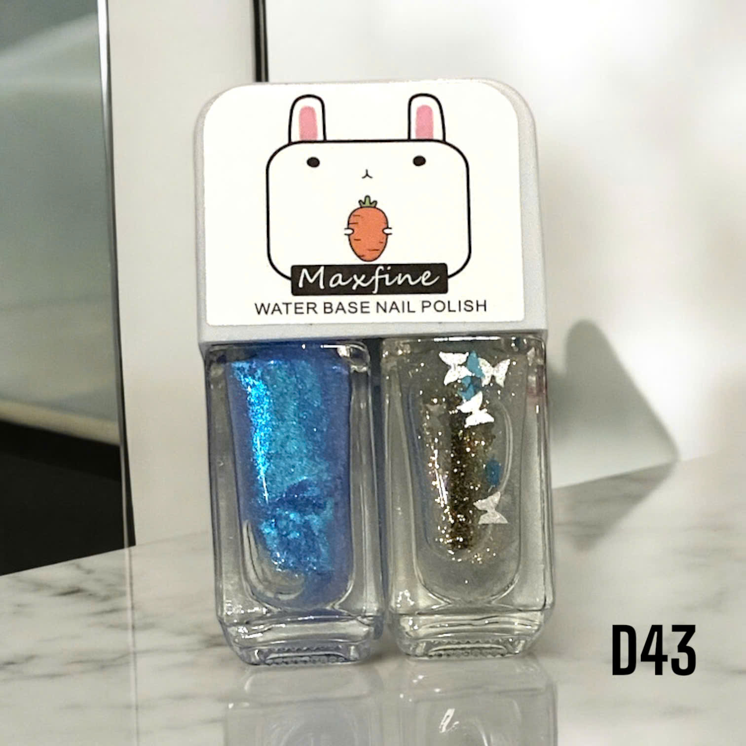 Combo 2 sơn móng tay MAXFINE 2in1 có thể lột