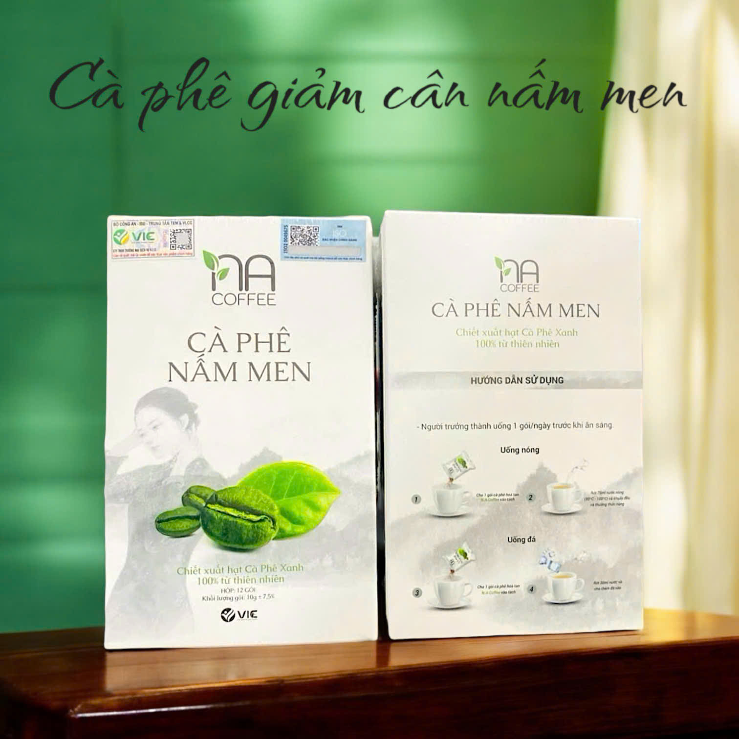 Hộp 12 gói cà phê men nấm (12x10g)