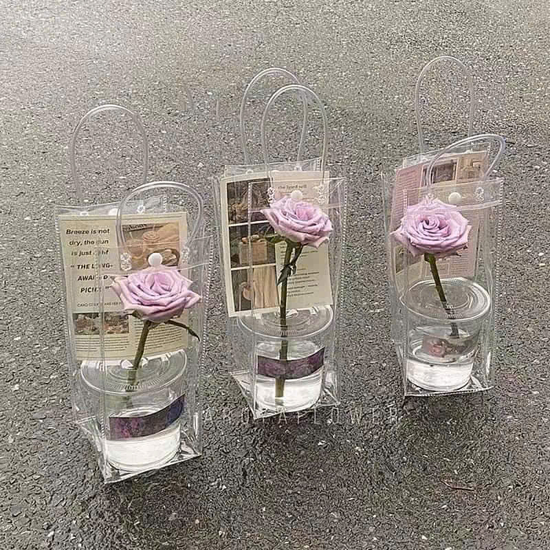 Túi đựng bình nước trong suốt  25x10x10cm