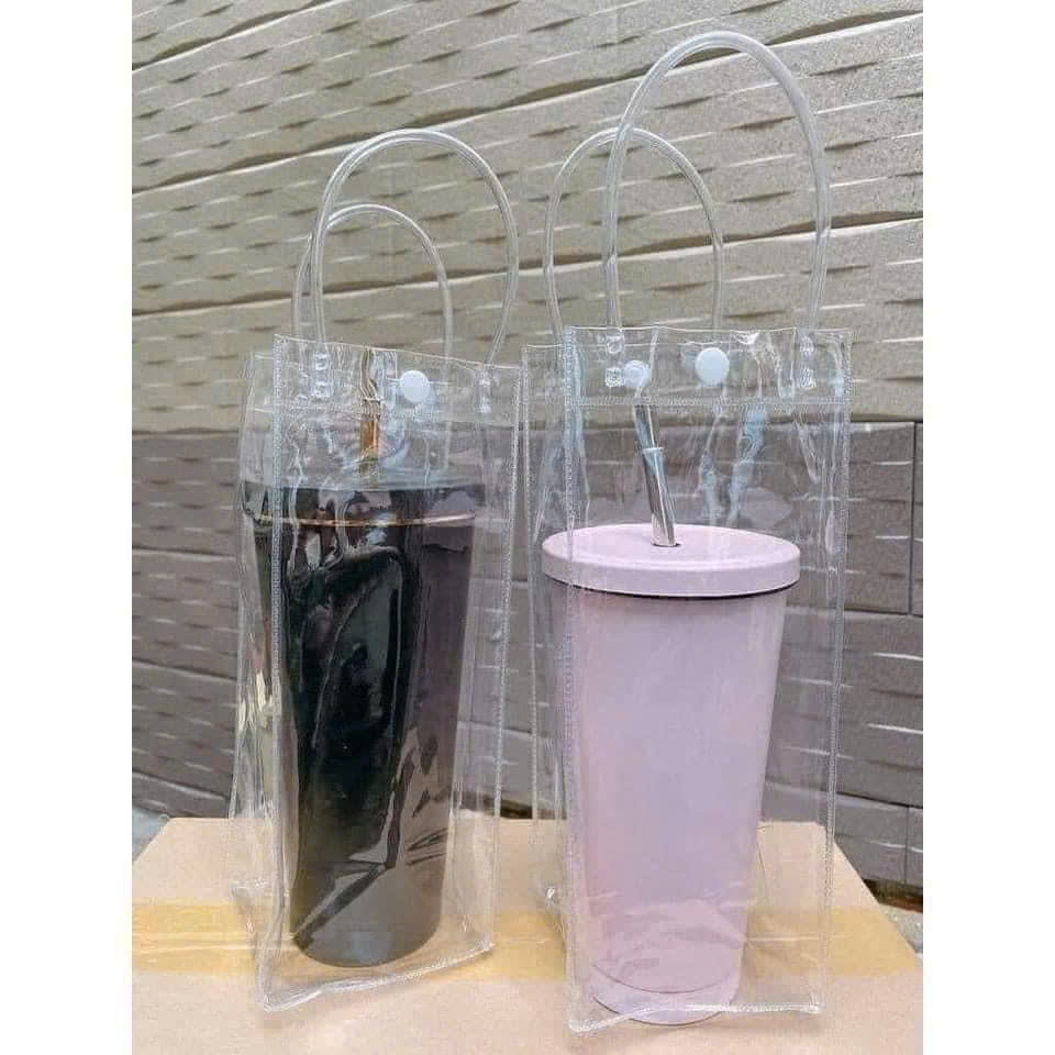 Túi đựng bình nước trong suốt  25x10x10cm