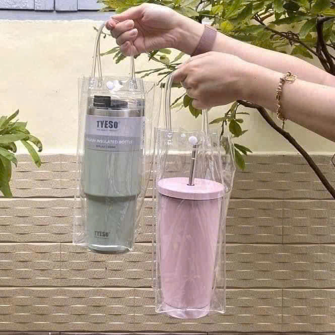 Túi đựng bình nước trong suốt  25x10x10cm