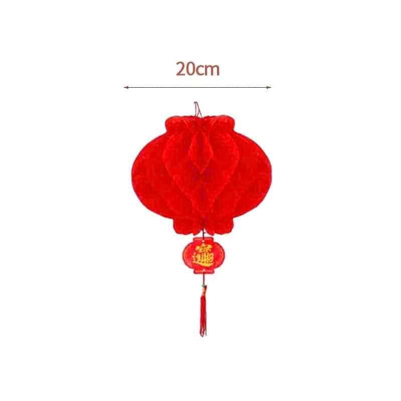 Lồng đèn tổ ong trang trí Tết size 20cm