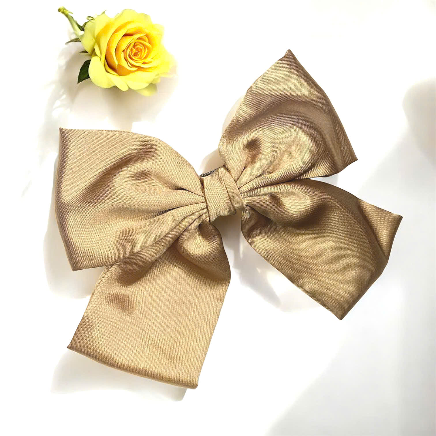 14.23. Kẹp Tóc Đính Nơ Lớn Thời Trang Nhiều Màu