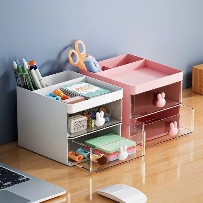 CT4. Tủ Kệ Thỏ Đựng Đồ Mini 2 Tầng