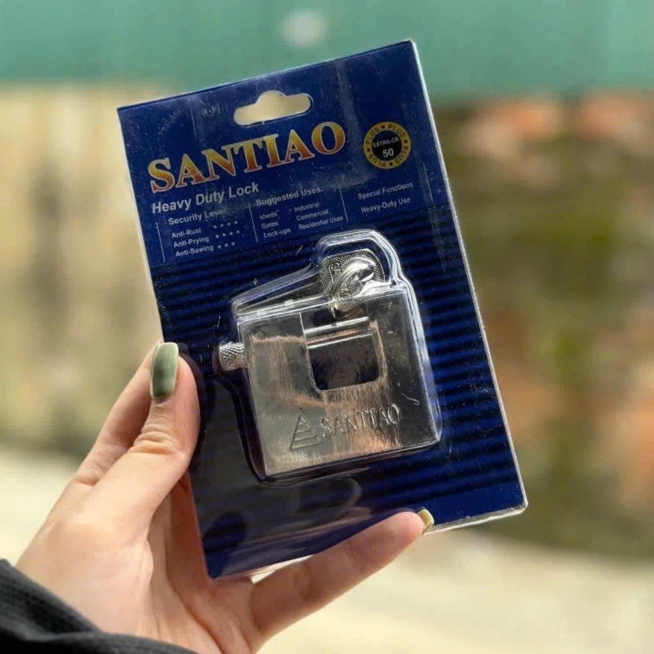Ổ Khoá Cửa Chữ U Santiao 5x4,5x1,5cm