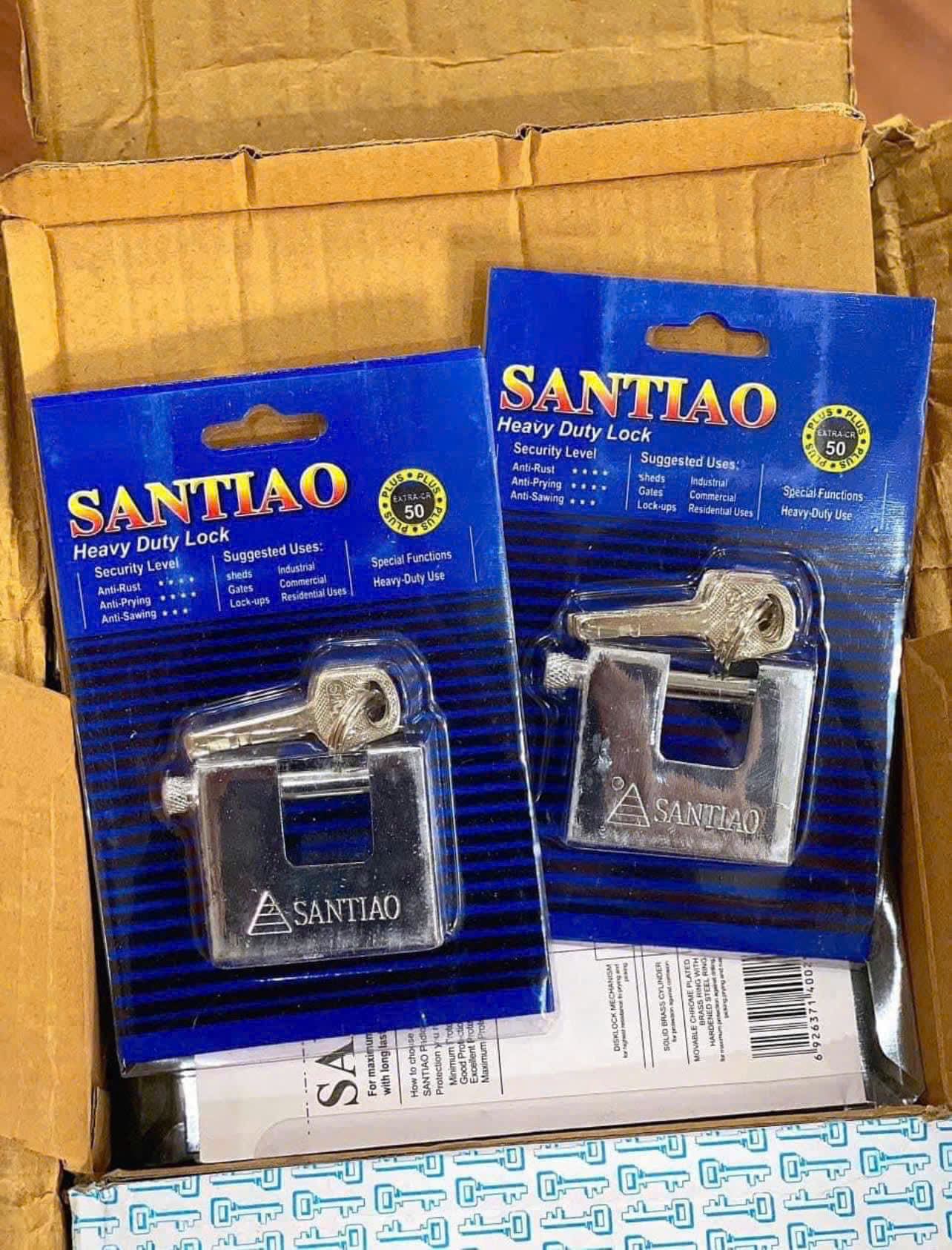 Ổ Khoá Cửa Chữ U Santiao 5x4,5x1,5cm