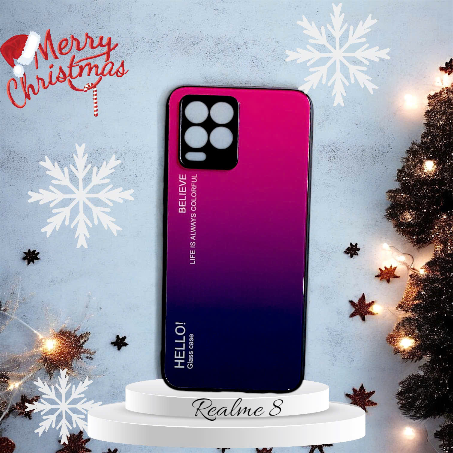 Ốp Lưng Điện Thoại Kính Cho Realme