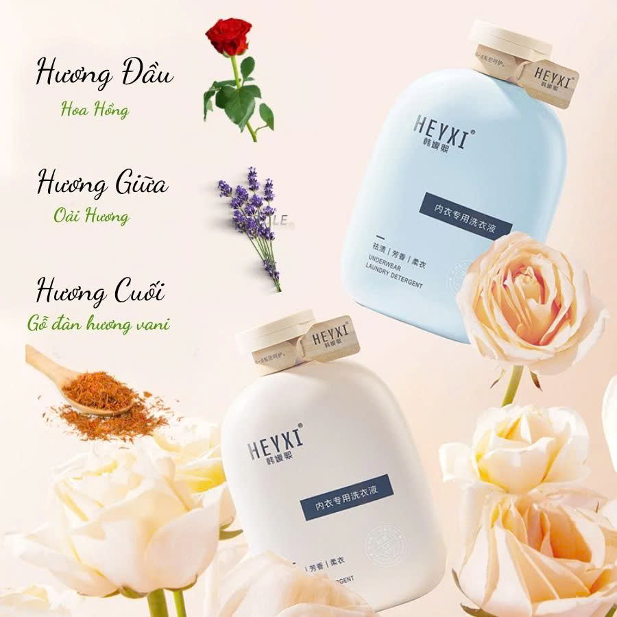 Nước giặt đồ lót Heyxi hương trà xanh 300ml