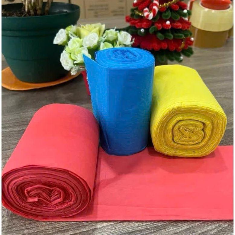 TDEP. Sét 3 cuộn túi đựng rác màu cỡ trung 55x65cm