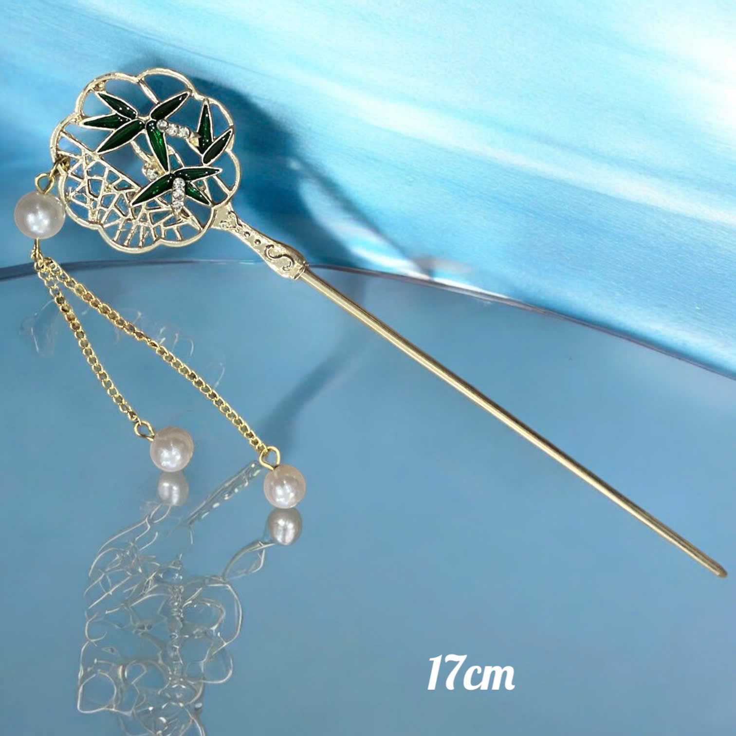 Trâm cài tóc hoa mai ngọc traii