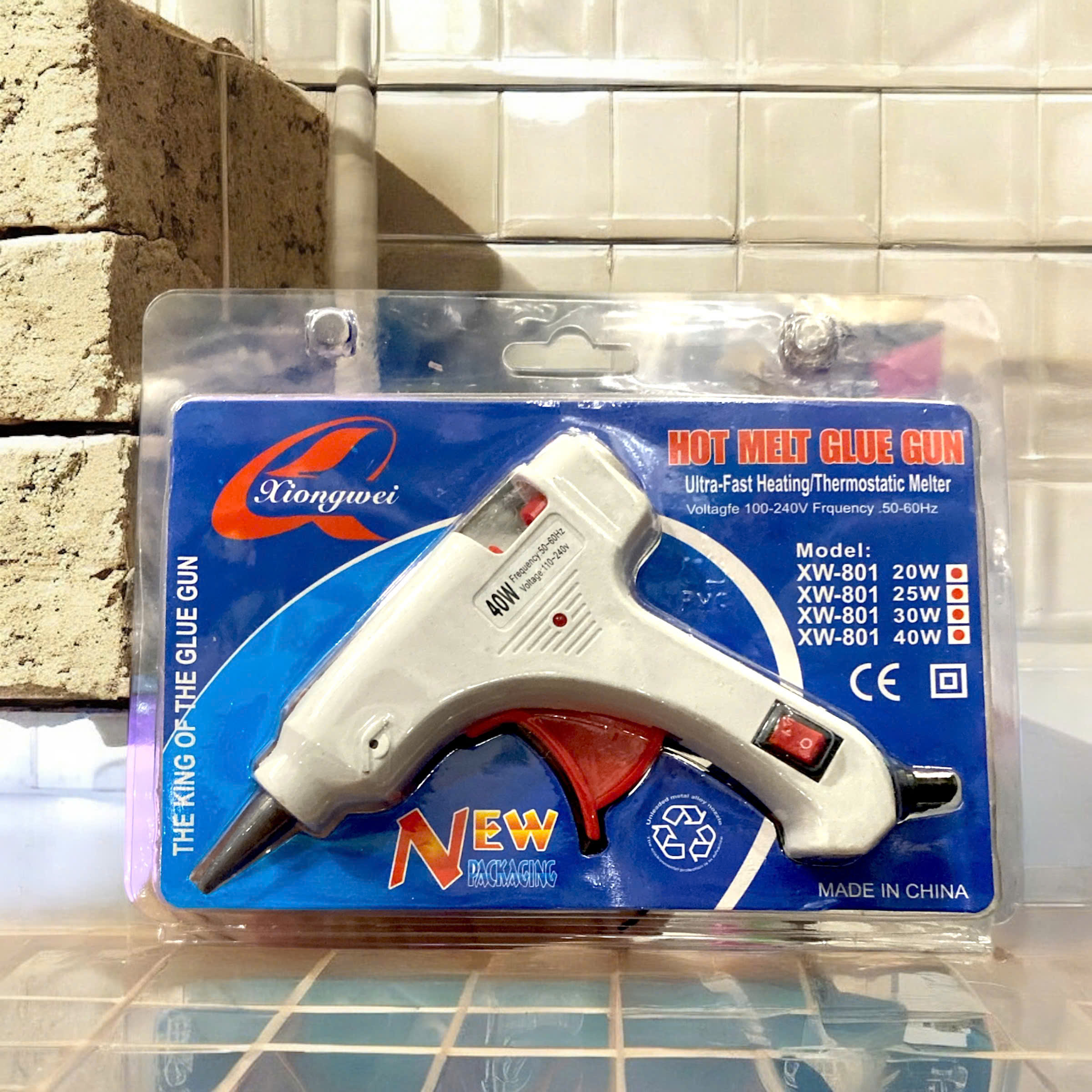 B2. Dụng Cụ Gắn Keo Nến Silicon Mini 40W XM-8001( không kèm keo nến)