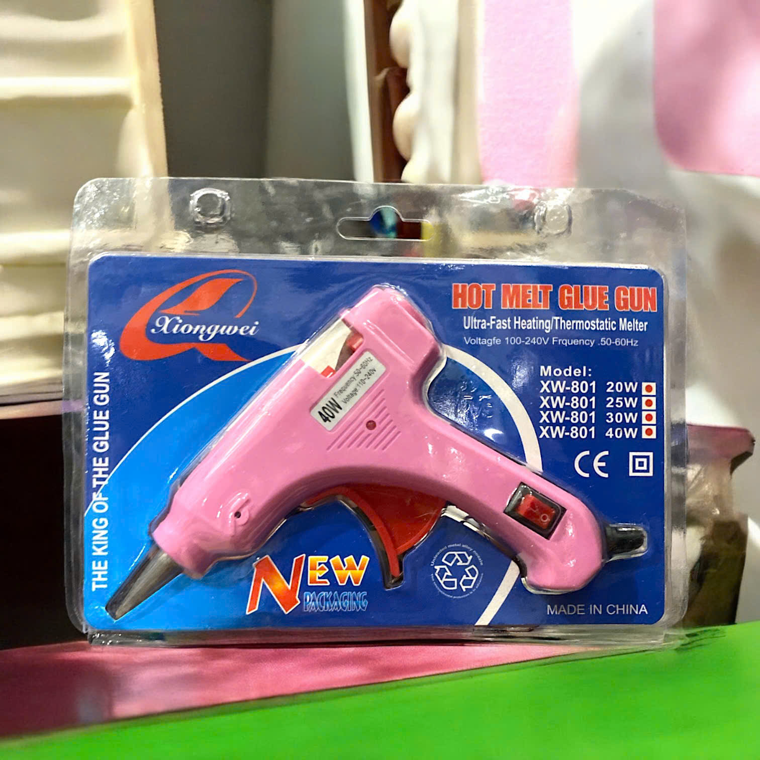 B2. Dụng Cụ Gắn Keo Nến Silicon Mini 40W XM-8001( không kèm keo nến)