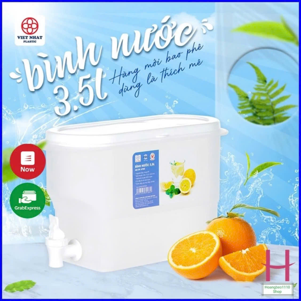 Bình nước có vòi Việt Nhật 3,5L