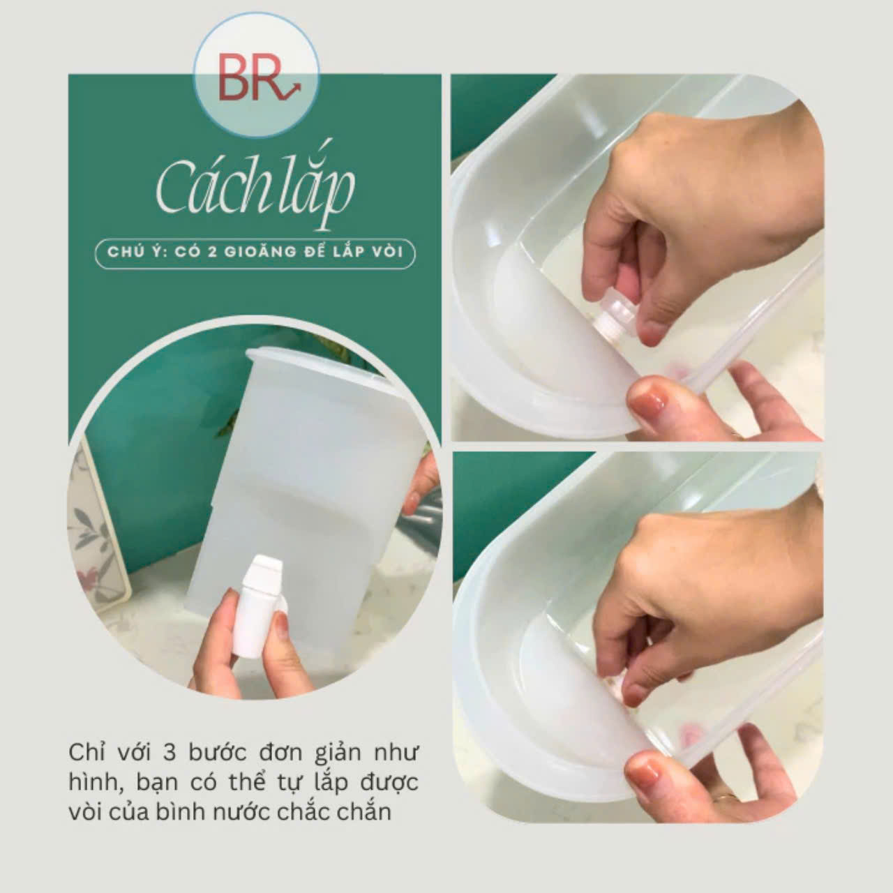 Bình nước có vòi Việt Nhật 3,5L
