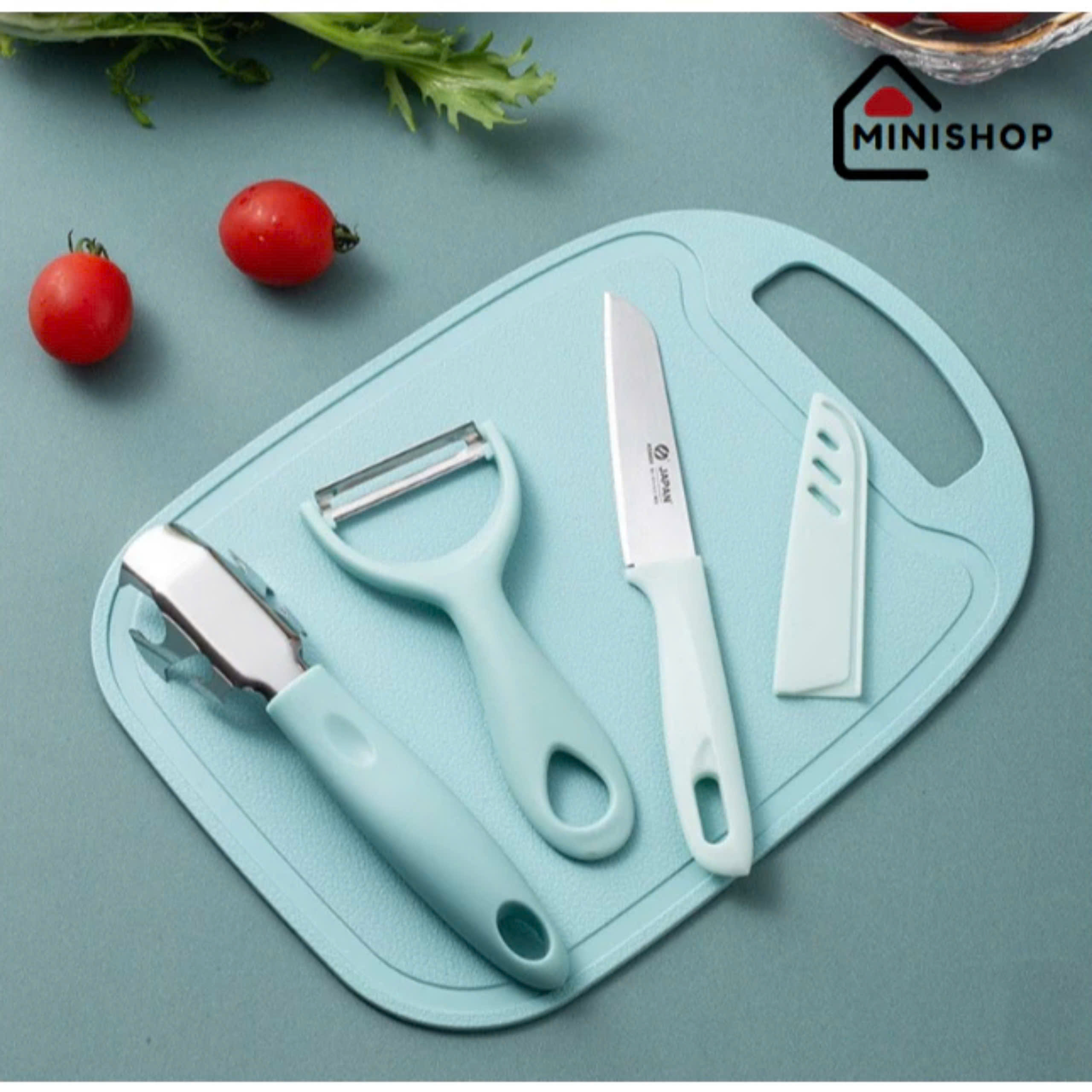 Bộ dao thớt 4 chi tiết Asakh SK5