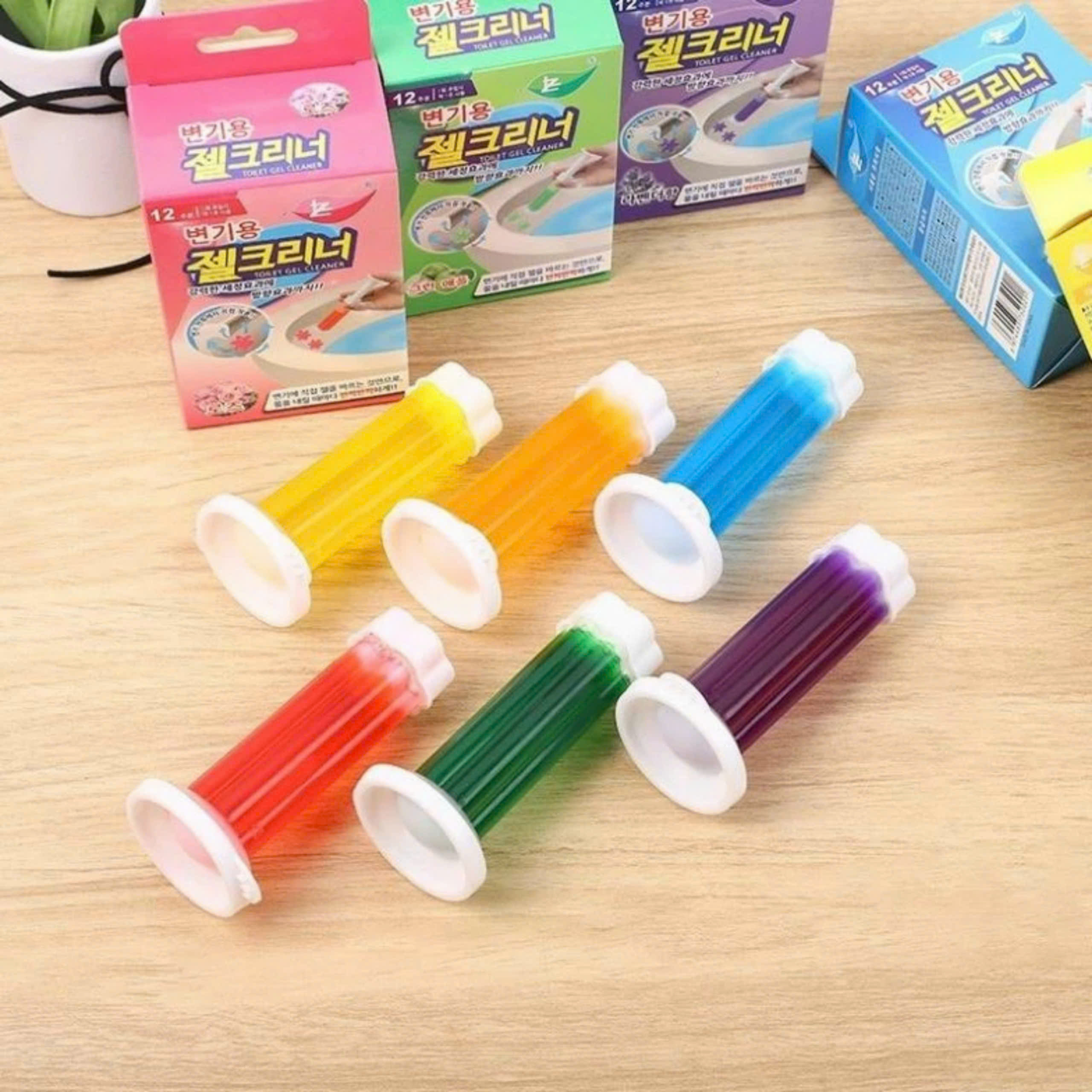 Gel khử mùi diệt khuẩn bồn cầu dạng thạch hình hoa