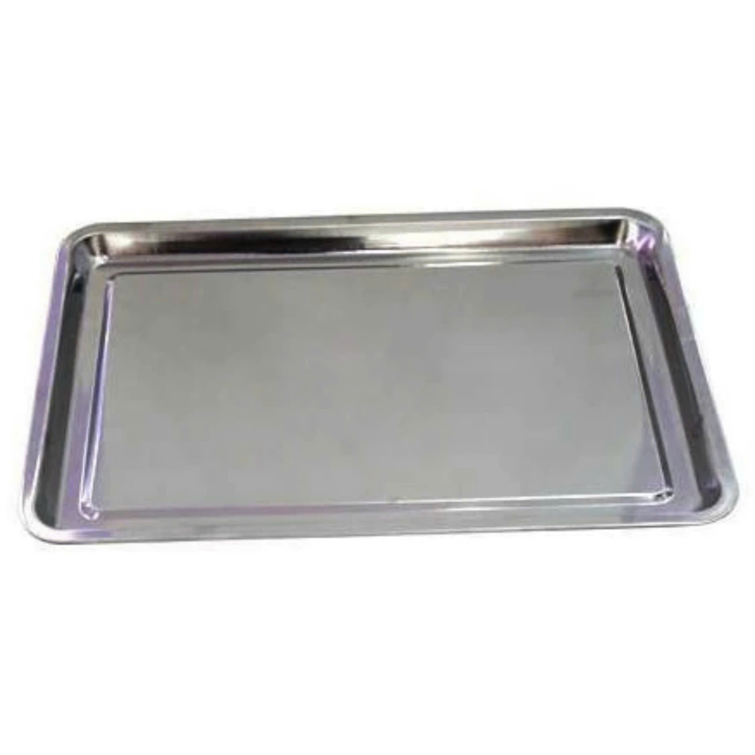 Khay inox hình chữ nhật cao cấp 50x35x4cm