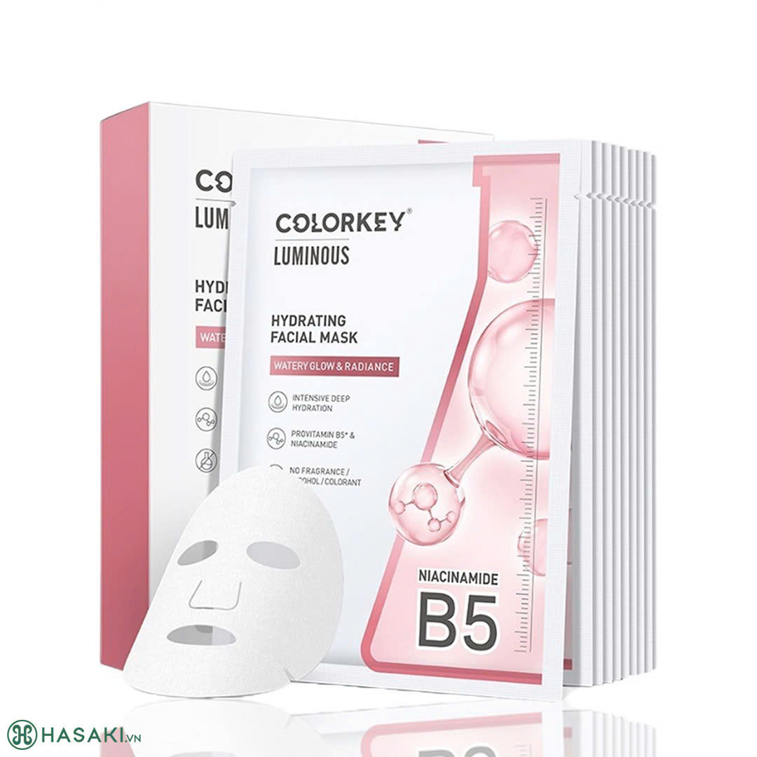 {China}Miếng Mặt Nạ Colorkey Dưỡng Ẩm Làm Dịu, Sáng Da, Ngừa Mụn 25g