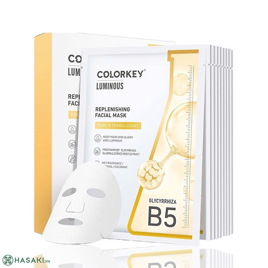 {China}Miếng Mặt Nạ Colorkey Dưỡng Ẩm Làm Dịu, Sáng Da, Ngừa Mụn 25g