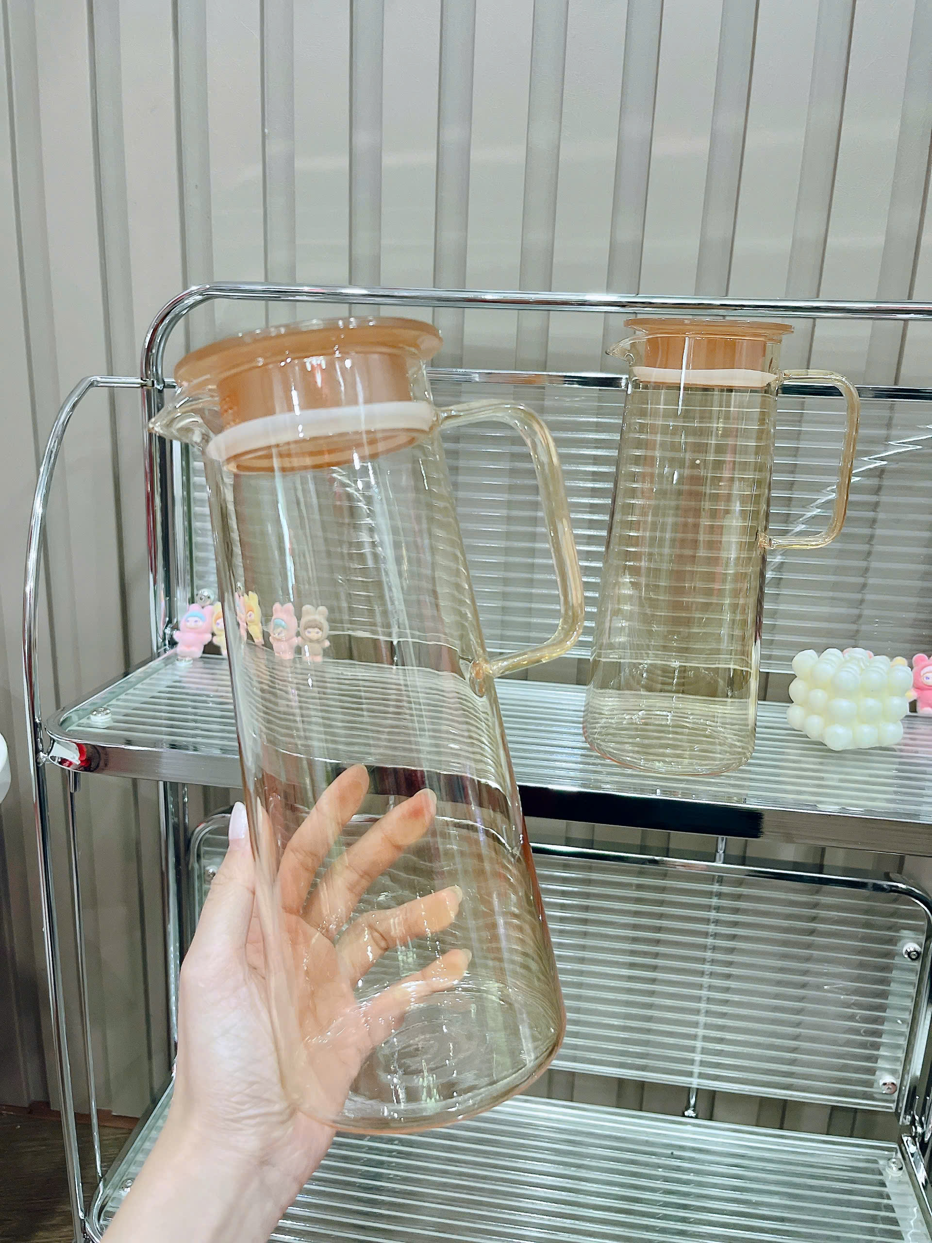 PN. Bình thủy tinh vàng hổ phách 1.8L No.JY-27H1