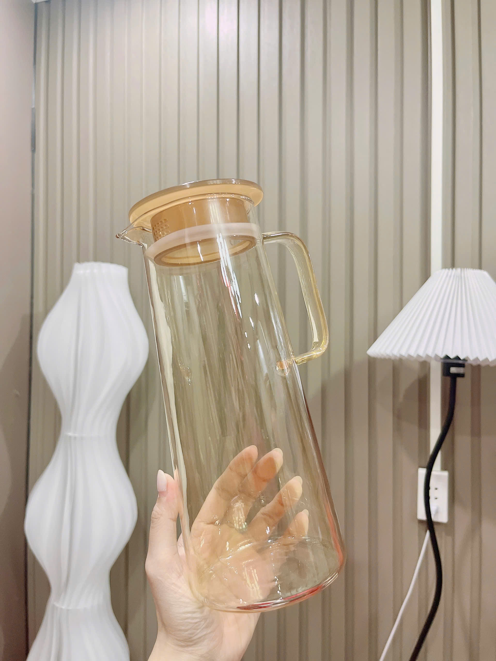PN. Bình thủy tinh vàng hổ phách 1.8L No.JY-27H1
