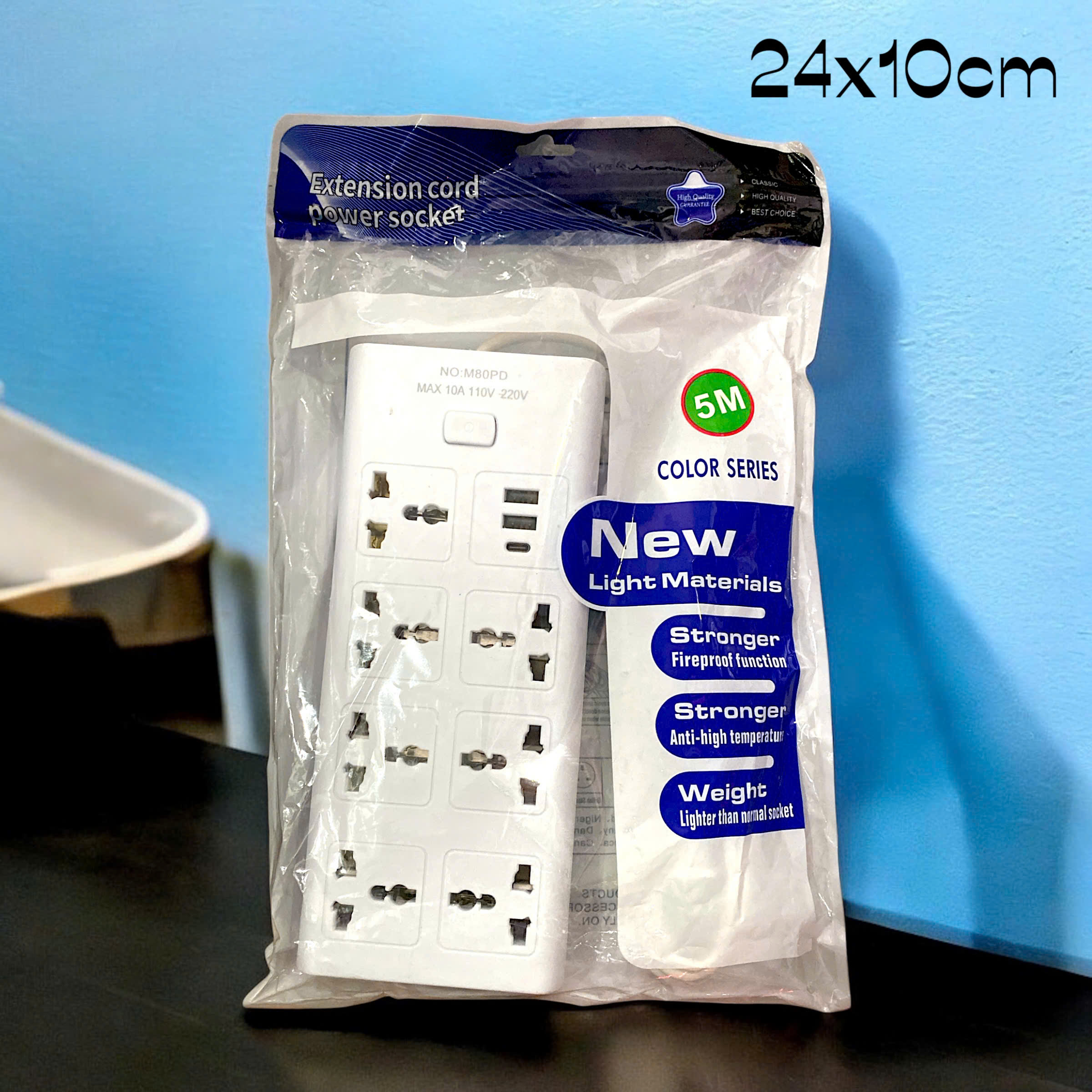 CT4. Ổ Cắm Điện Trắng 21 Lỗ 2 Cổng Usb 1Type C