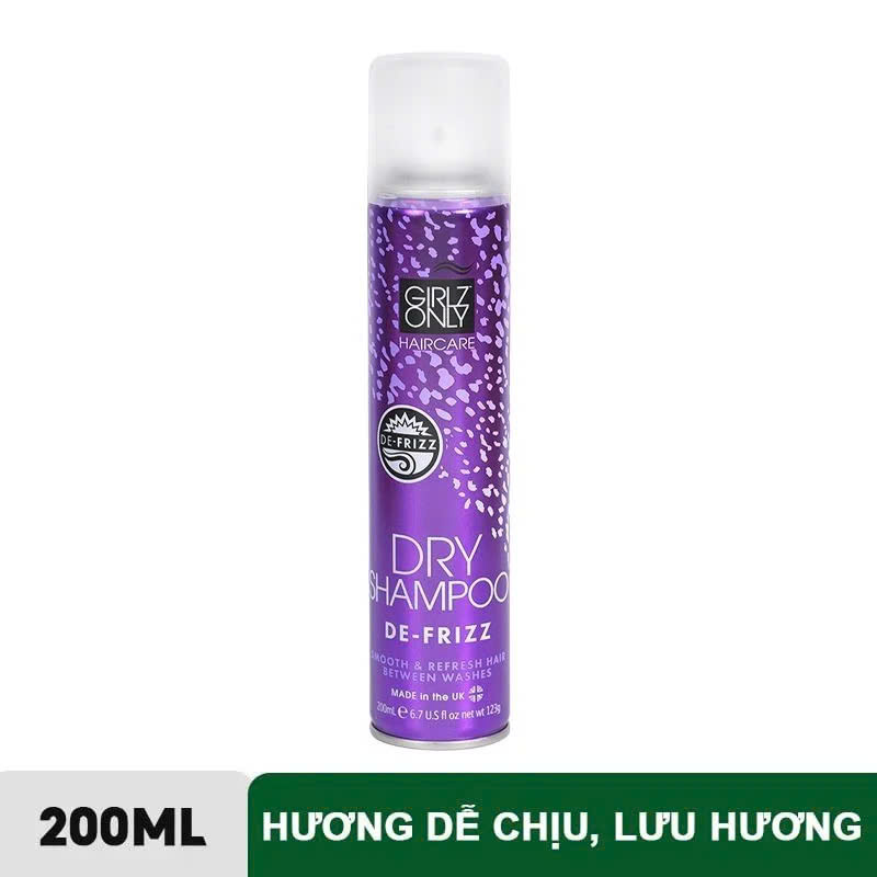 B3. Dầu Gội Khô Girlz Only Dry Shampoo 200ml