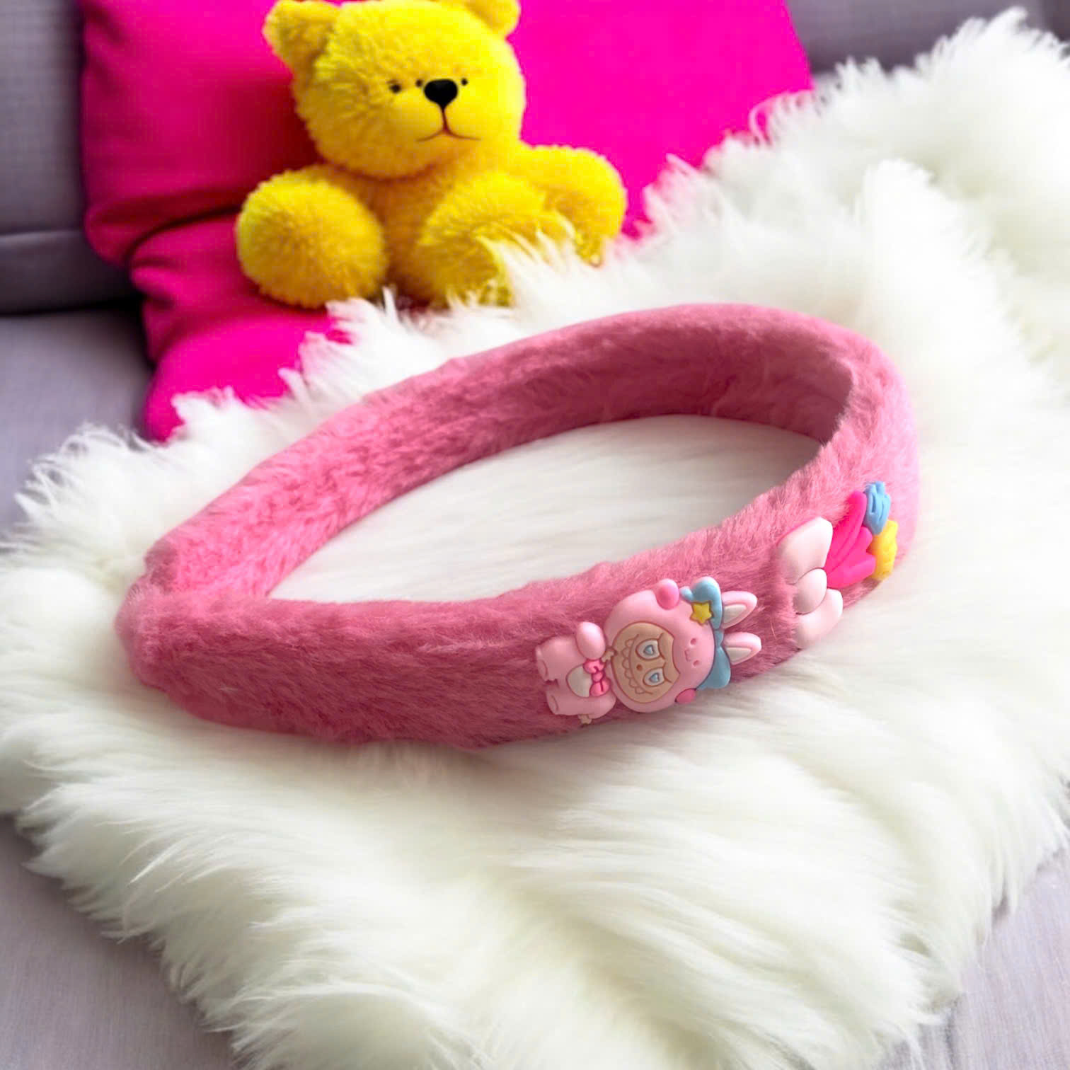 Bờm tóc lông 2 charm