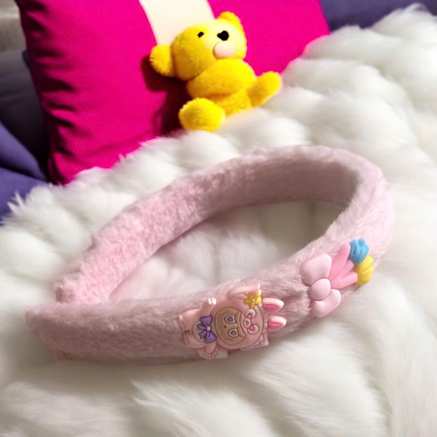 Bờm tóc lông 2 charm