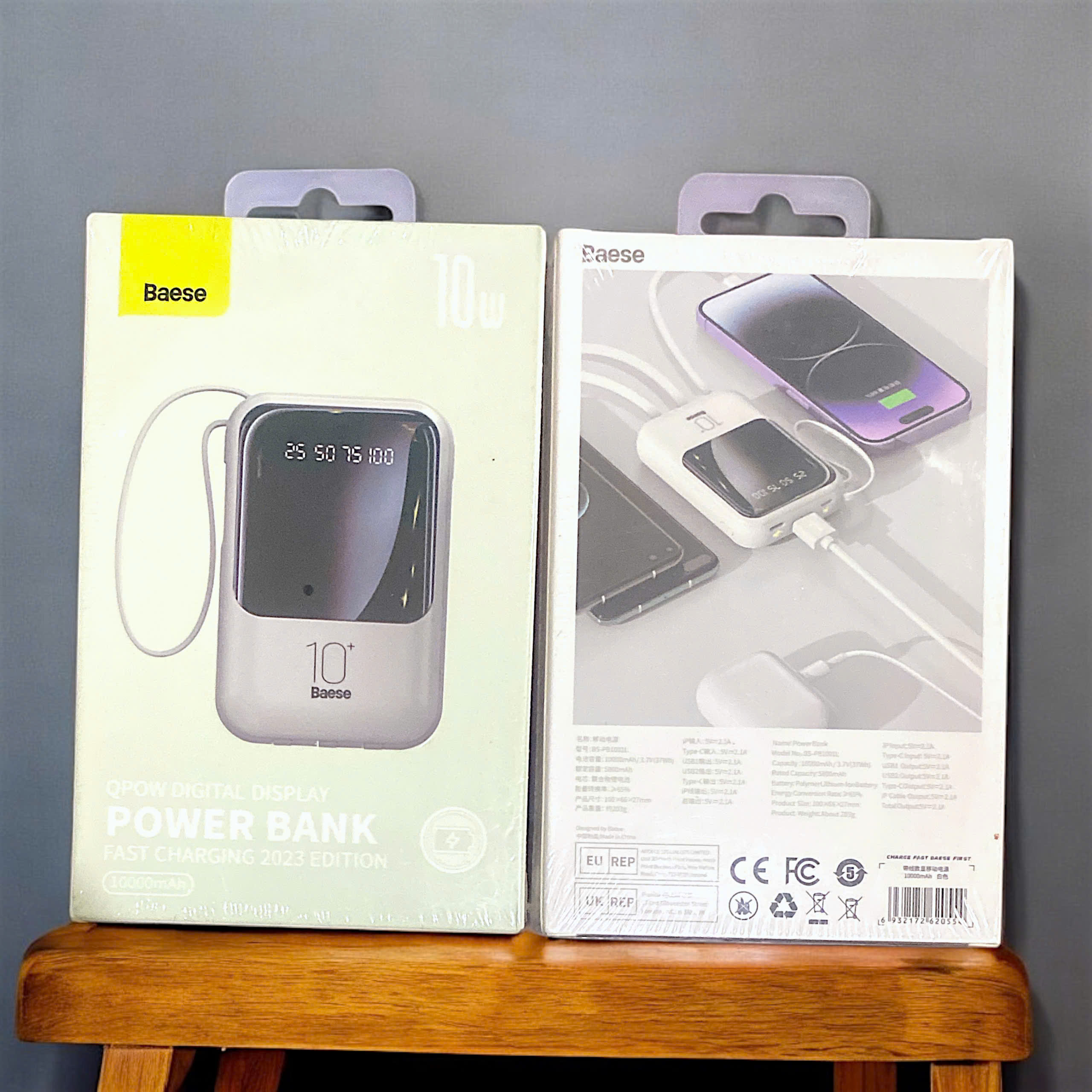 Sạc dự phòng Baese 10w kèm dây sạc