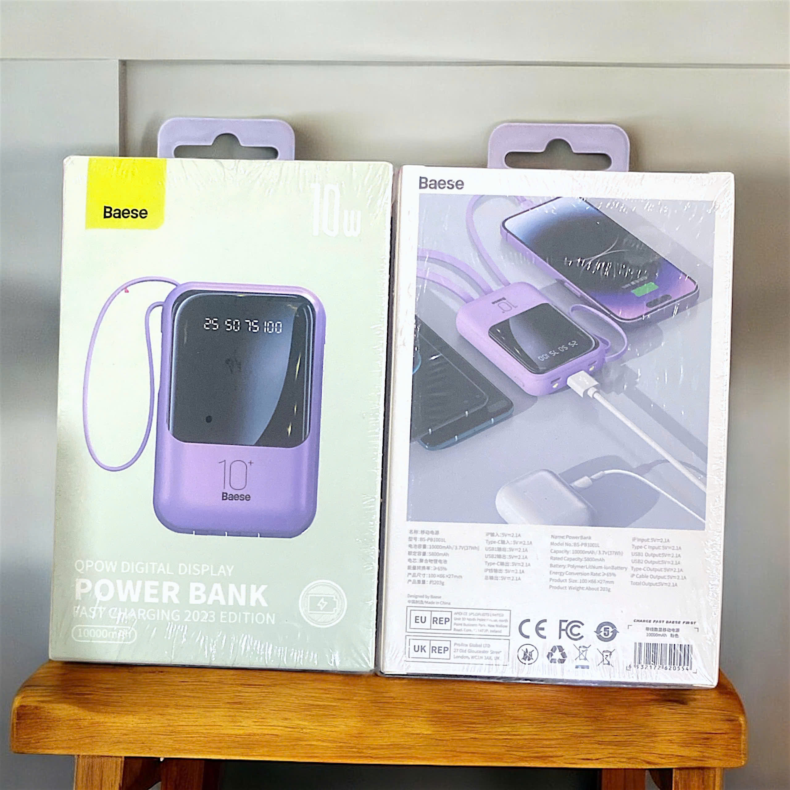 Sạc dự phòng Baese 10w kèm dây sạc