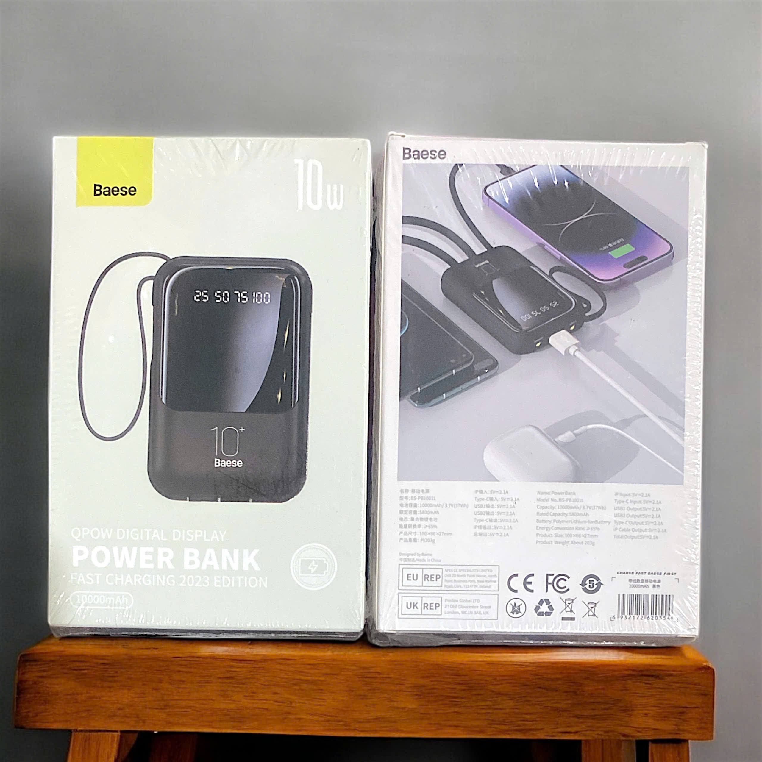 Sạc dự phòng Baese 10w kèm dây sạc