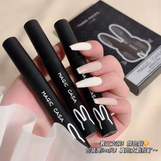 16.3 Set 3 son kem thỏ đen MAGIC CASA Dark Rabbit Lip Clay