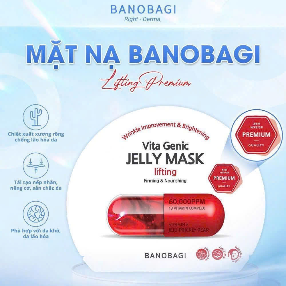 Miếng Mặt N.ạ Giấy Banobagi Mask Super Collagen Stem Cell Vitamin