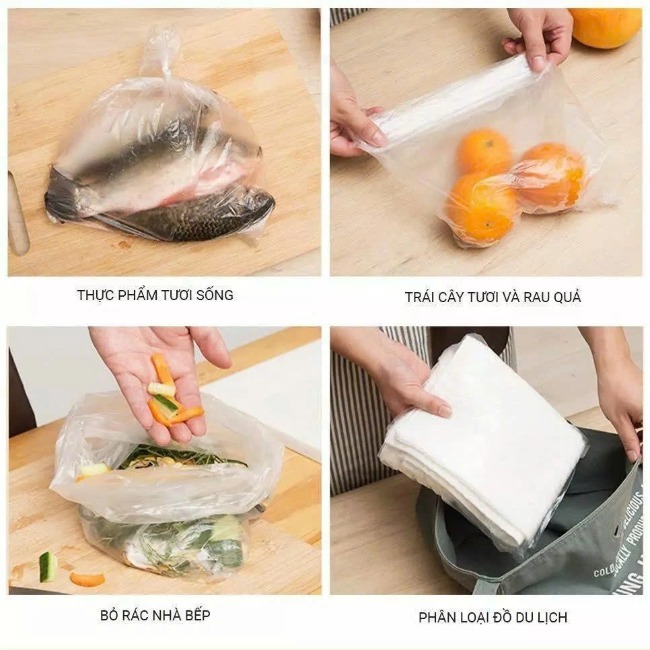 Hộp 80 túi nilon bảo quản thực phẩm Maruwa