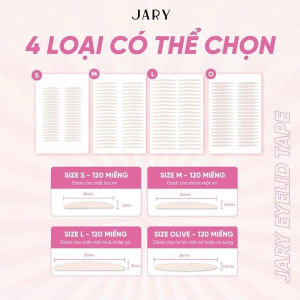 14.6 Miếng dán kích mí tàng hình JARY