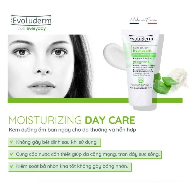 Kem dưỡng ẩm ban ngày Evoluderm 50ml