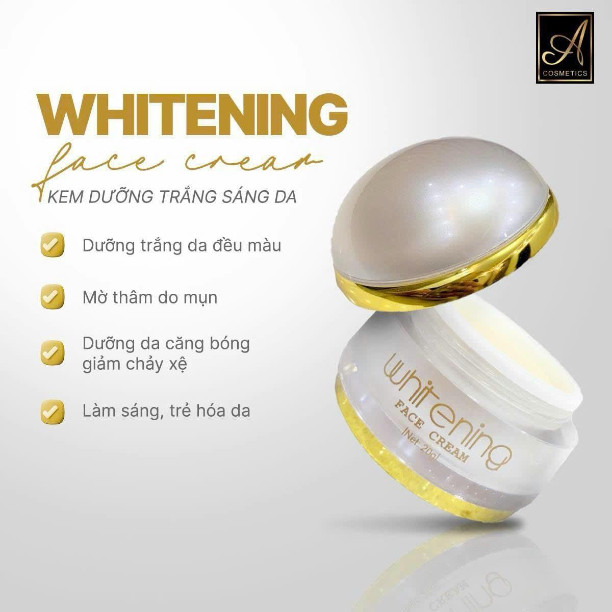 HLK-Kem Dưỡng Trắng Da A Cosmetic Whitening Face Cream Việt Nam 20g