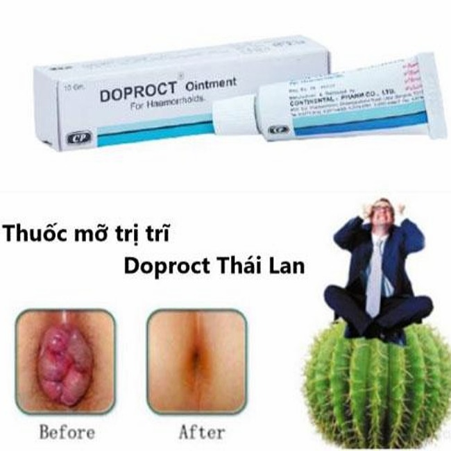14.10 [TL]Kem Bôi Trị Trĩ DOPROCT OINTMEN 10g
