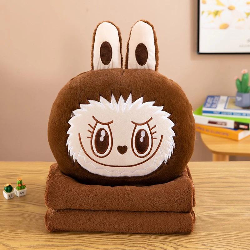 Thú Nhồi Bông Kèm Chăn Kuromi và Labubu