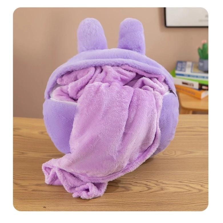 Thú Nhồi Bông Kèm Chăn Kuromi và Labubu