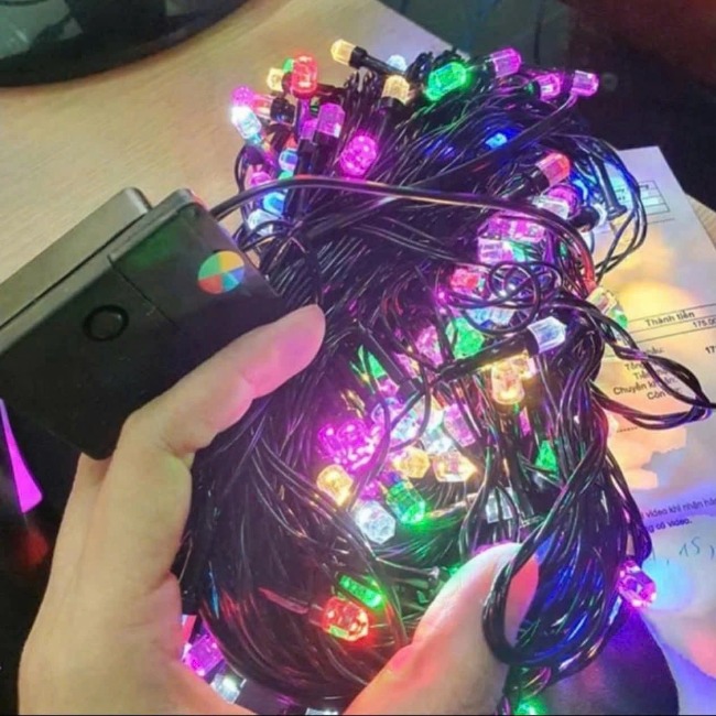 Dây đèn led 7 màu trag trí 30m