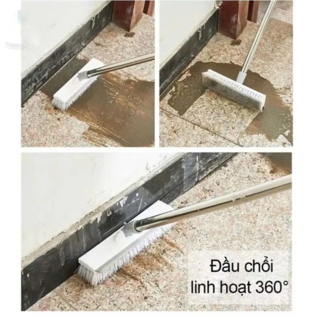 Chổi chà sàn nhà màu trắng 23x110cm