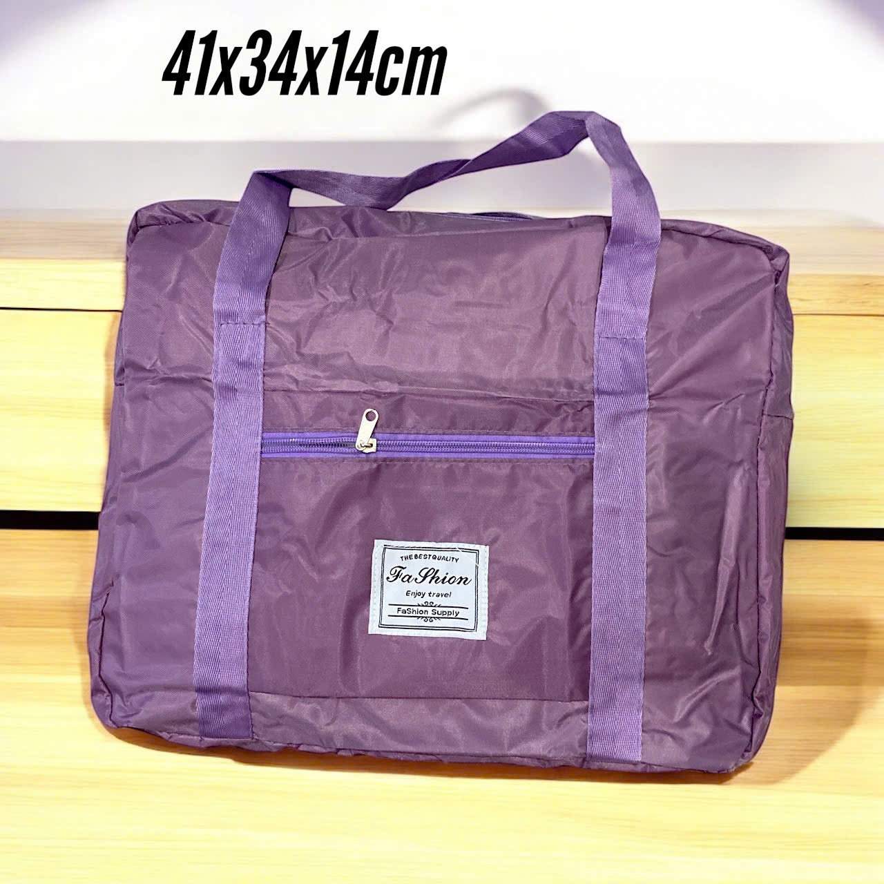 Túi xách du lịch cỡ trung màu xanh 41x34x14cm