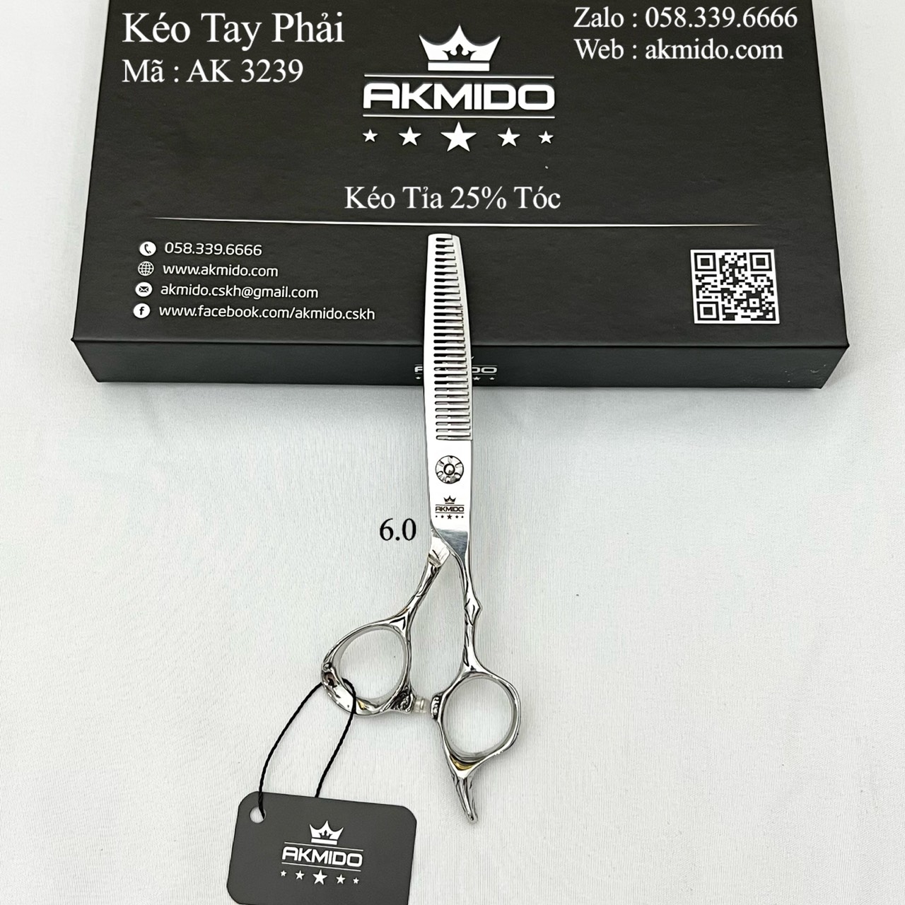 Kéo Cắt Tóc AKMIDO AK 3239